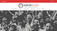 Desktop Screenshot of karateforkids.com.au